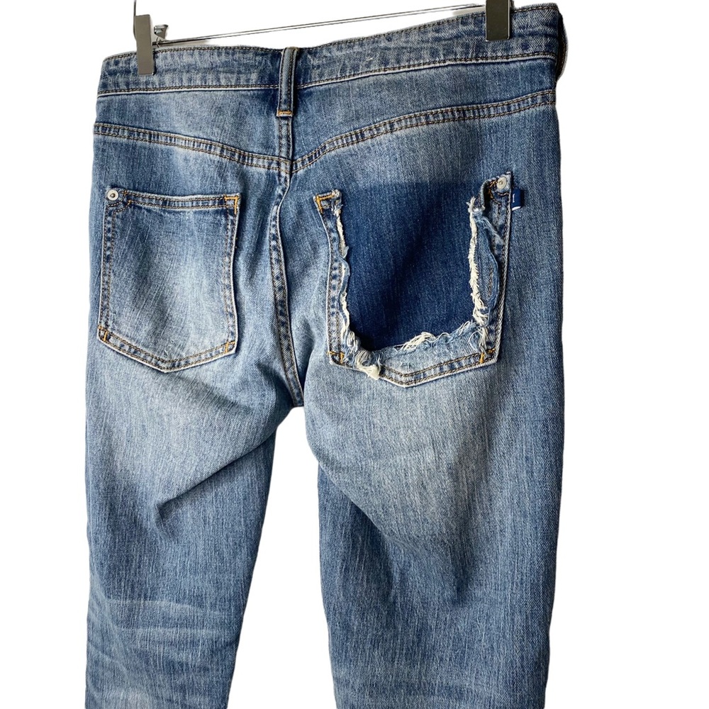 Anthropologie Pilcro and the Letterpress Sustainable Distressed Ankle Jeans 25 - Picture 6 of 9